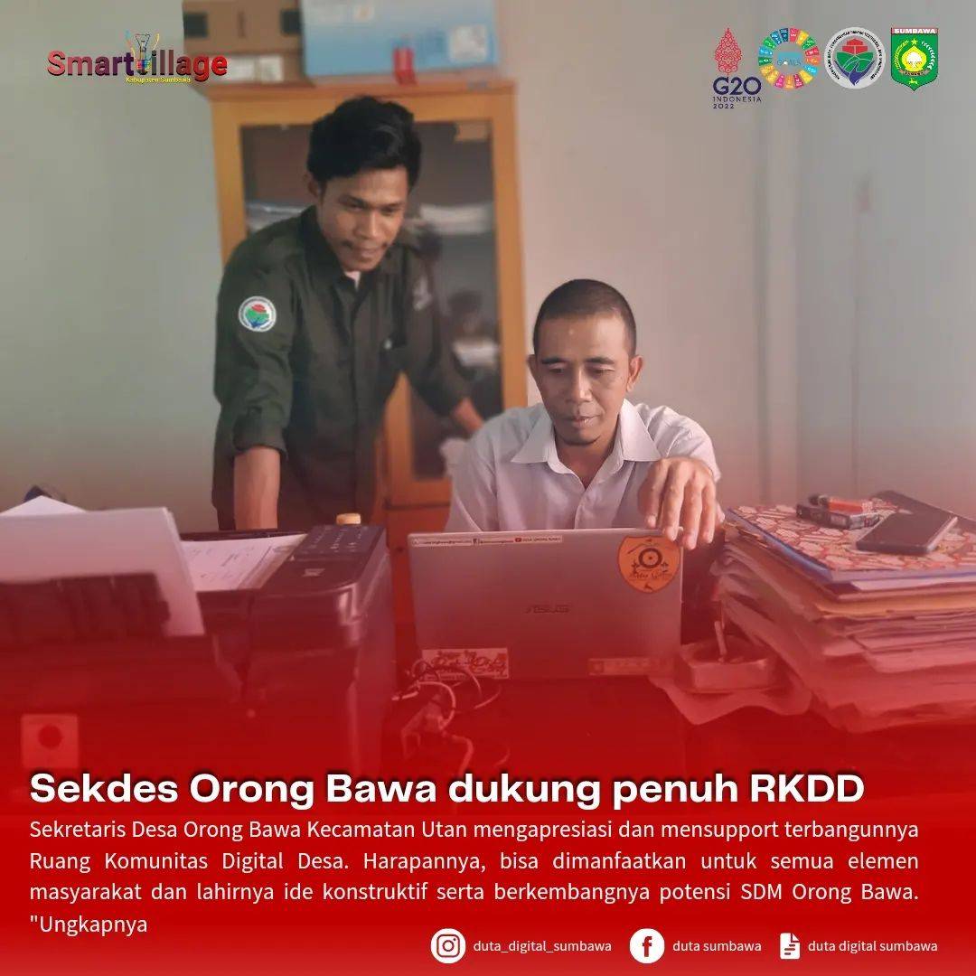 Duta Digital Koordinasi dengan Pemerintah Desa