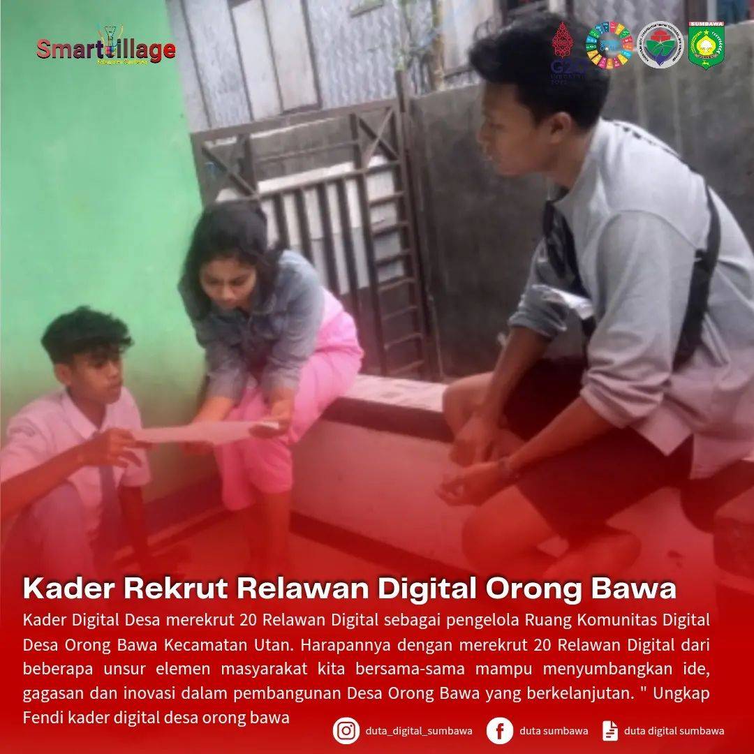 Kader Digital Orong Bawa Rekrut Relawan 